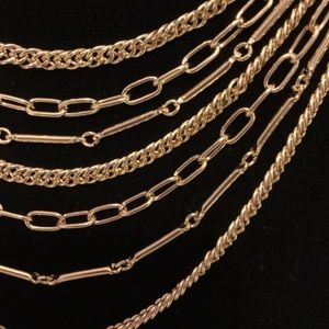 BROOKS BROTHERS MULTI-STRAND GOLD NECKLACE